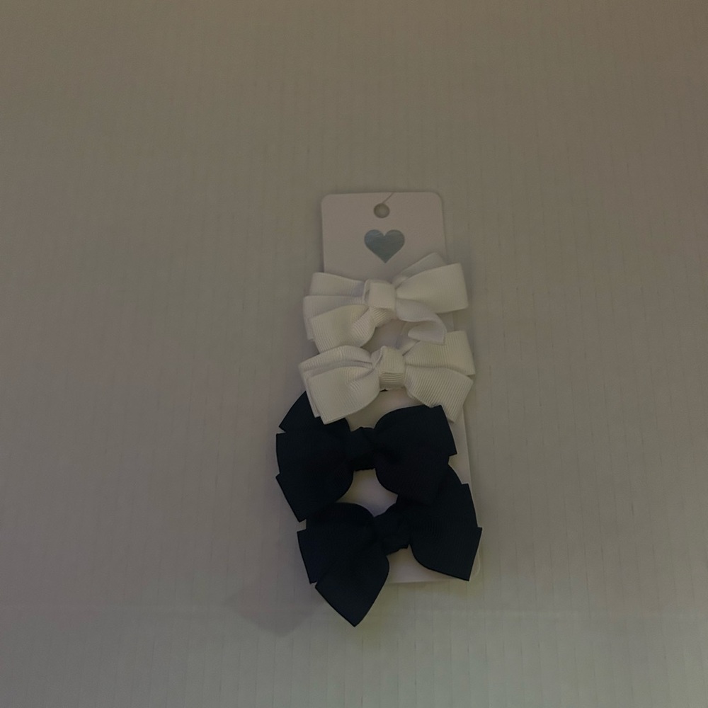 The Children's Place White and Blue Hair Bow Set